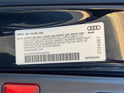 2023 Audi A4 Sedan S line Premium