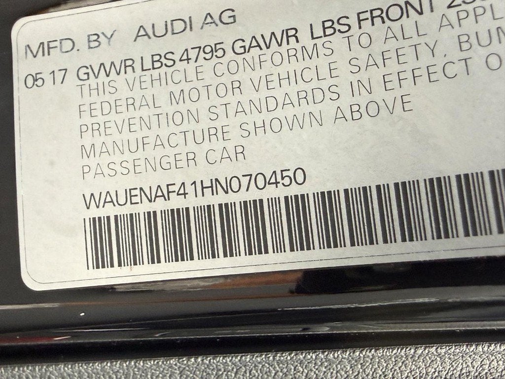2017 Audi A4 Premium Plus