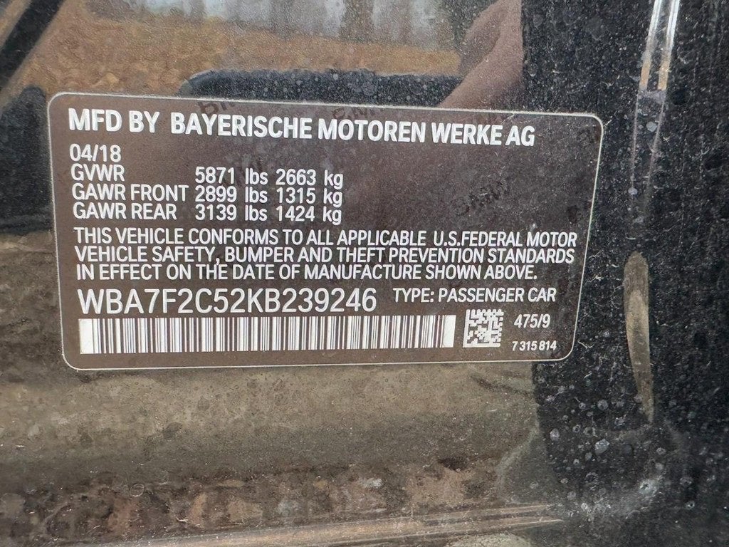 2019 BMW 7 Series 750i xDrive