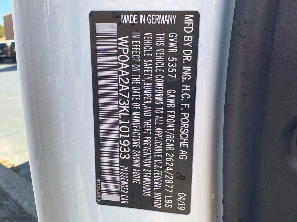 2019 Porsche Panamera 4