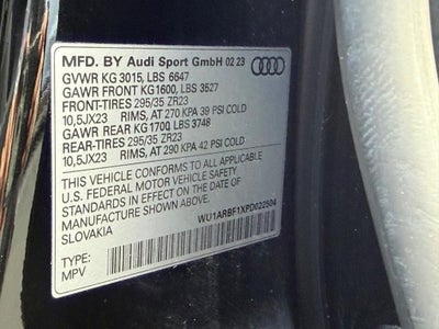2023 Audi RS Q8 4DR QTRO 4.0 TFSI