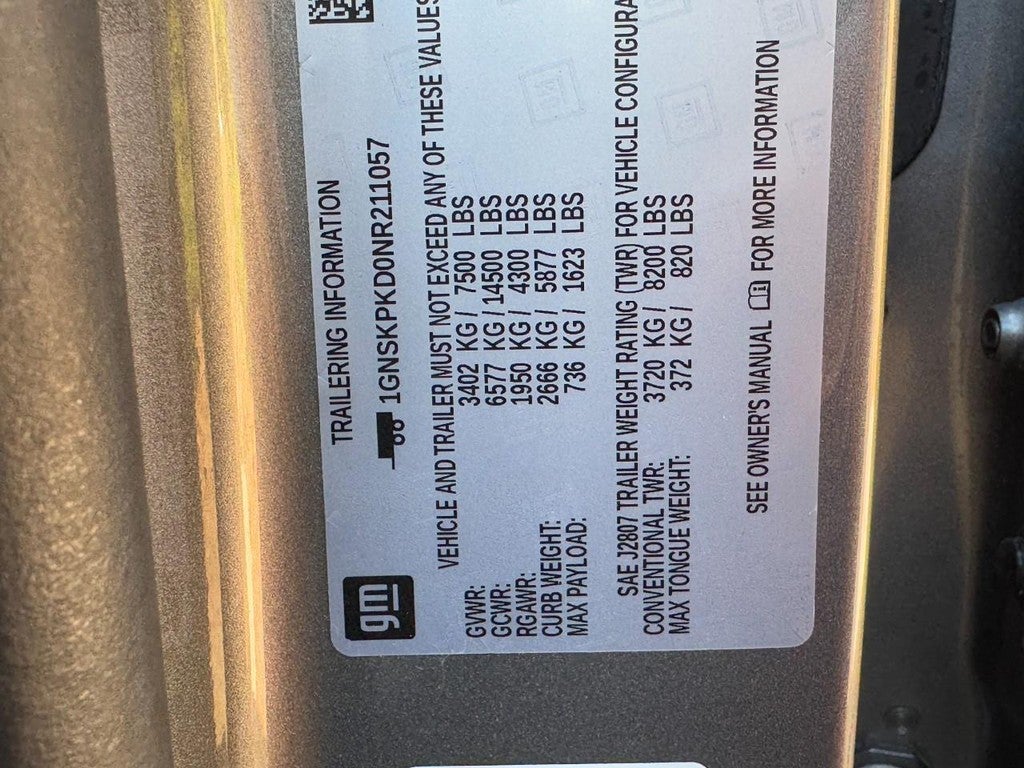 2022 Chevrolet Tahoe 4WD 4dr Z71