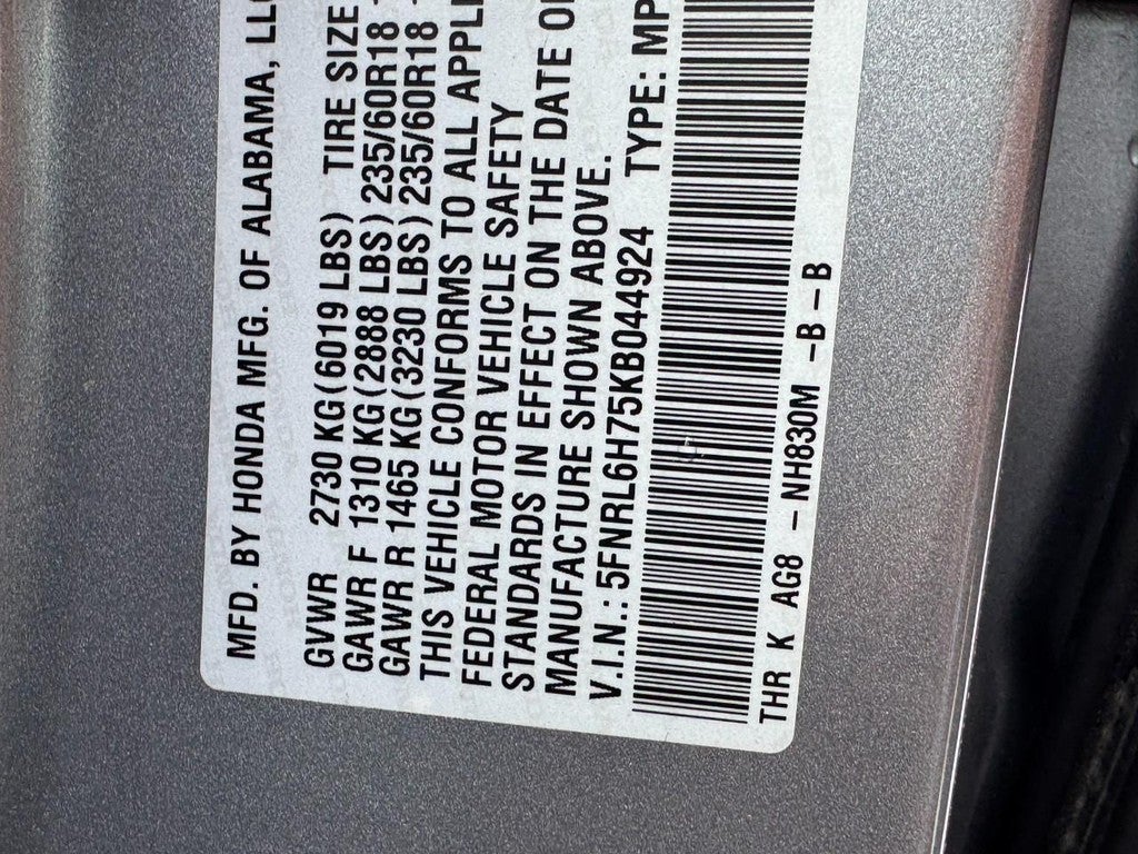 2019 Honda Odyssey EX-L Auto