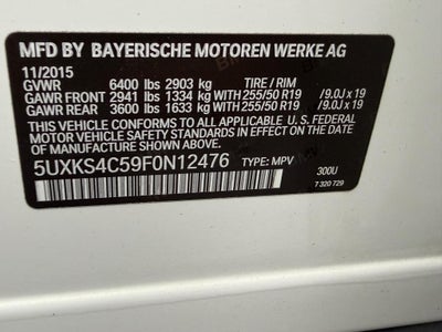 2015 BMW X5 AWD 4dr xDrive35d