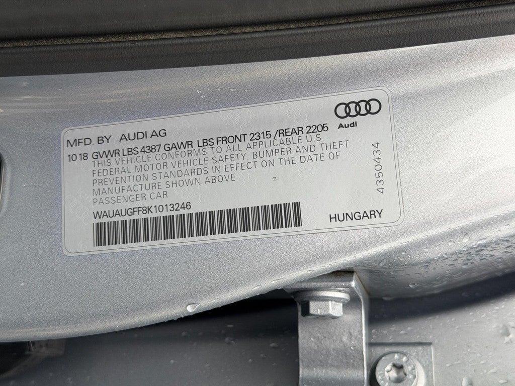 2019 Audi A3 Sedan Titanium Premium 40 TFSI