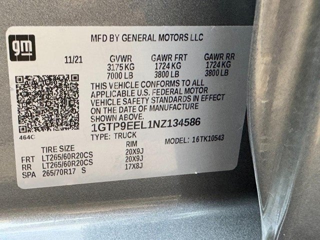 2022 GMC Sierra 1500 Limited 4WD Crew Cab 147" AT4