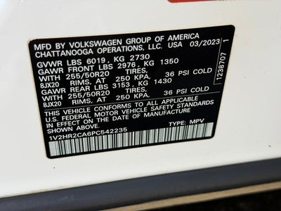 2023 Volkswagen Atlas 3.6L V6 SE w/Technology 4MOTION