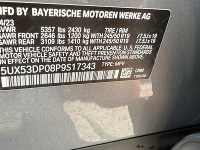 2023 BMW X3 xDrive30i Sports Activity Vehicle