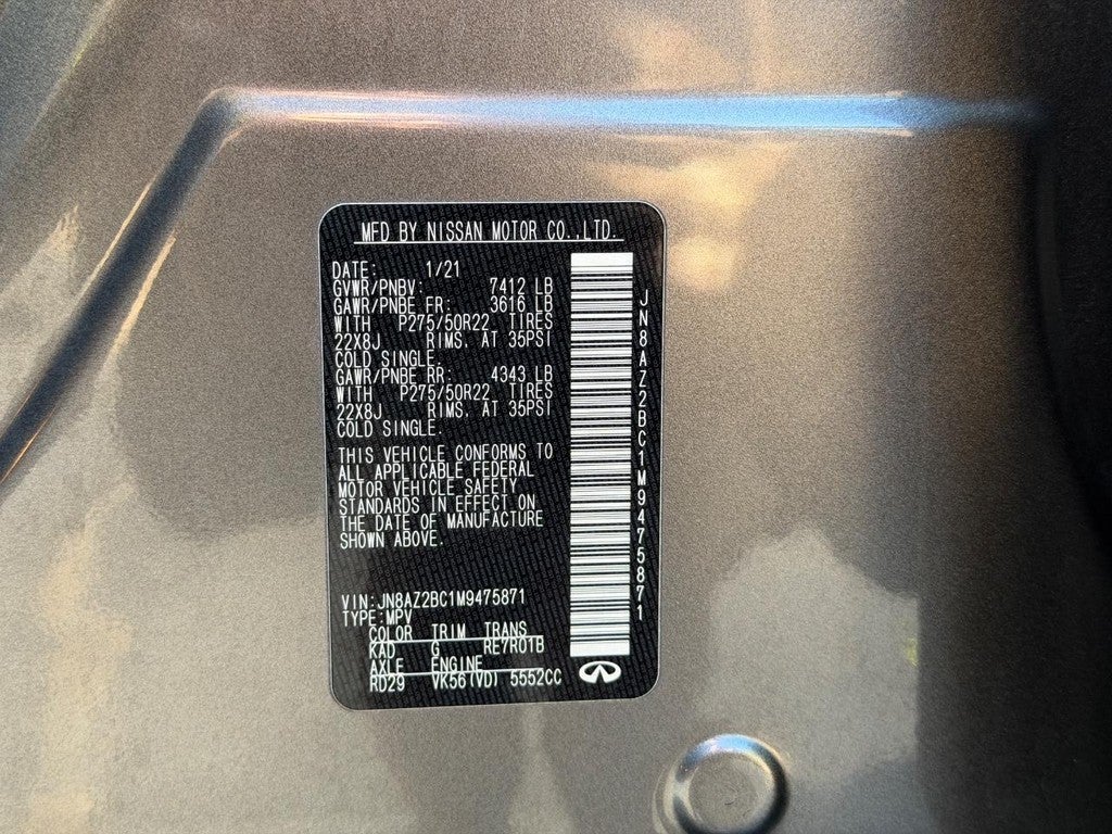 2021 INFINITI QX80 SENSORY AWD