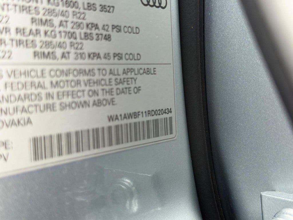 2024 Audi SQ8 Premium Plus 4.0 TFSI quattro