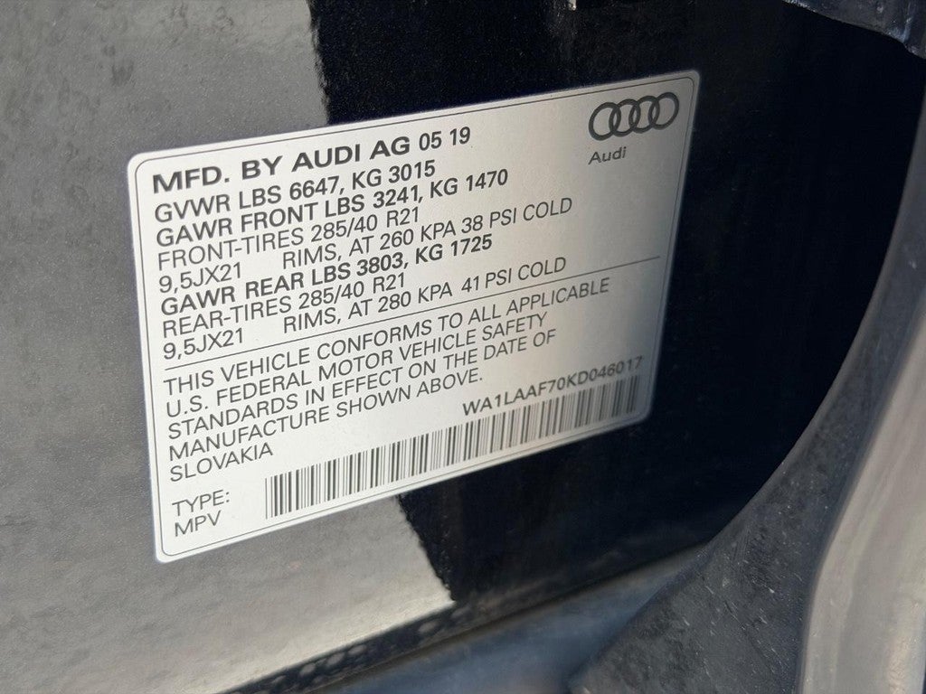 2019 Audi Q7 Premium Plus 55 TFSI quattro