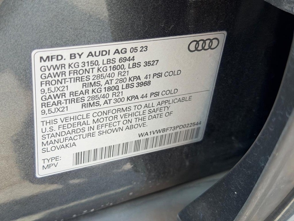 2023 Audi SQ7 Prestige 4.0 TFSI quattro