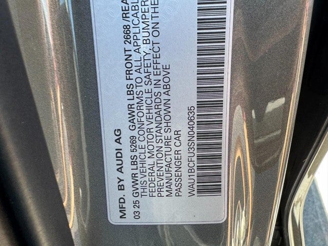2025 Audi A5 Premium 2.0 TFSI quattro