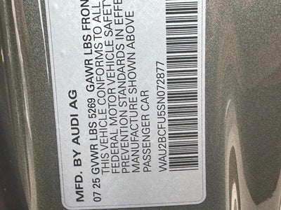 2025 Audi A5 Premium Plus 2.0 TFSI quattro