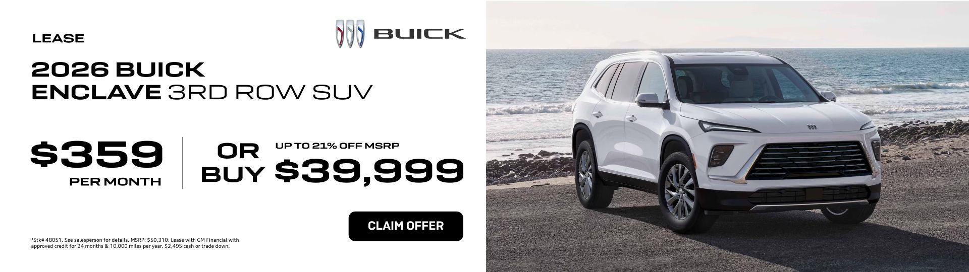 2026 Buick Enclave 3rd Row SUV