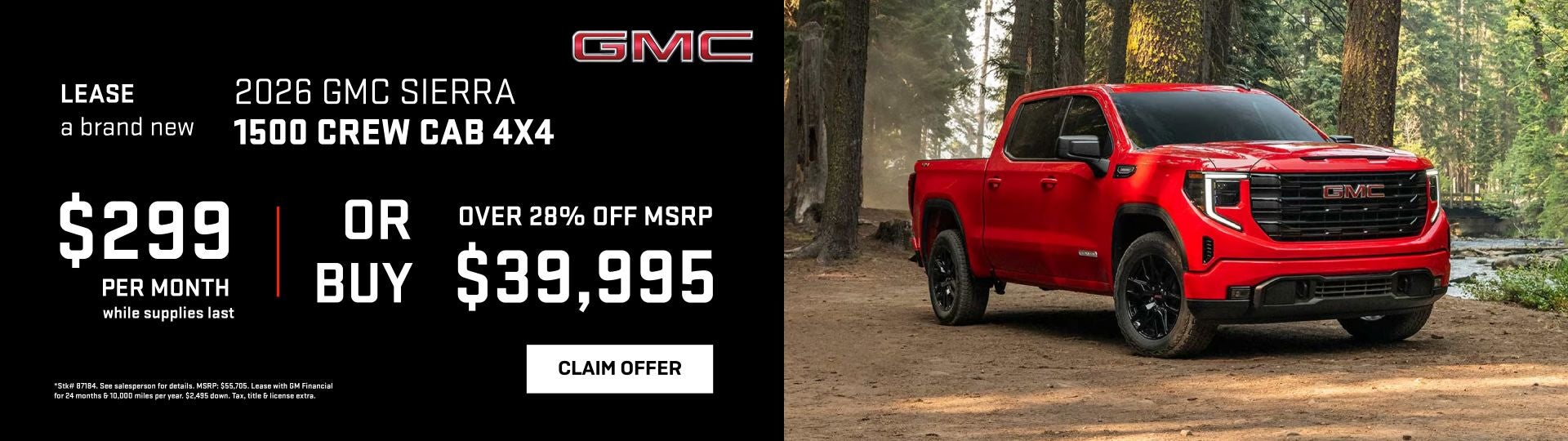 2026 GMC Sierra 1500 Crew Cab 4x4