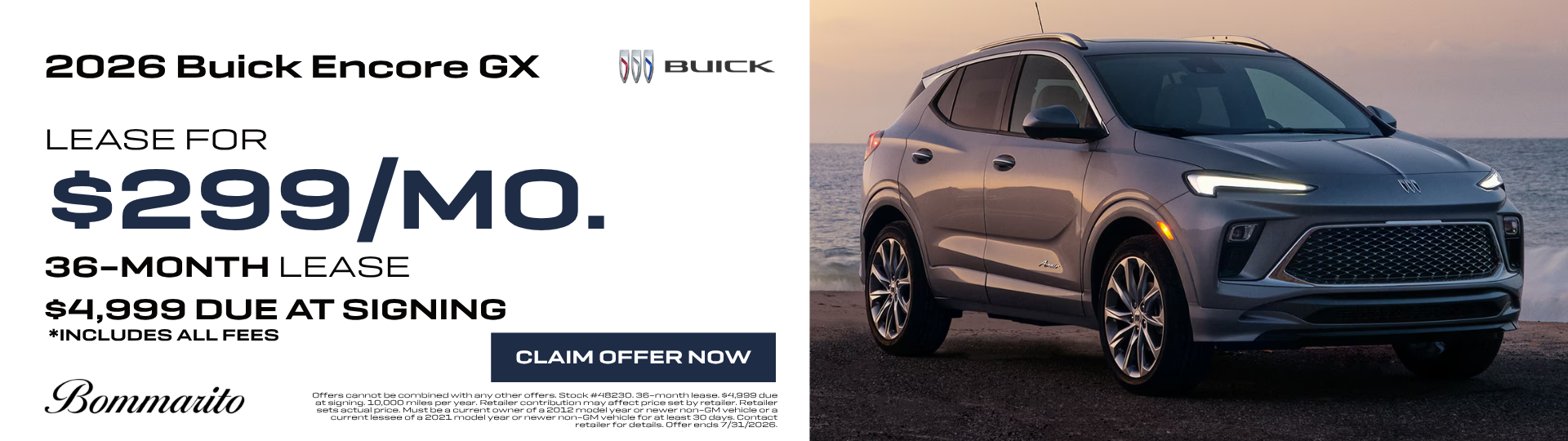 2026 Buick Encore GX Lease $299 for 36 Months