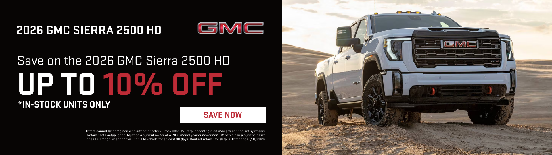 2026 GMC 2500 HD Up To 10% OFF MSRP