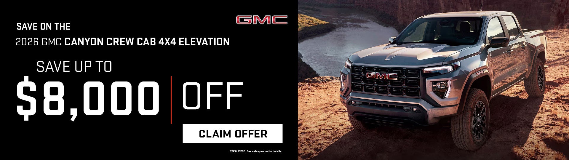 2026 GMC Canyon Up To $8,000 OFF
