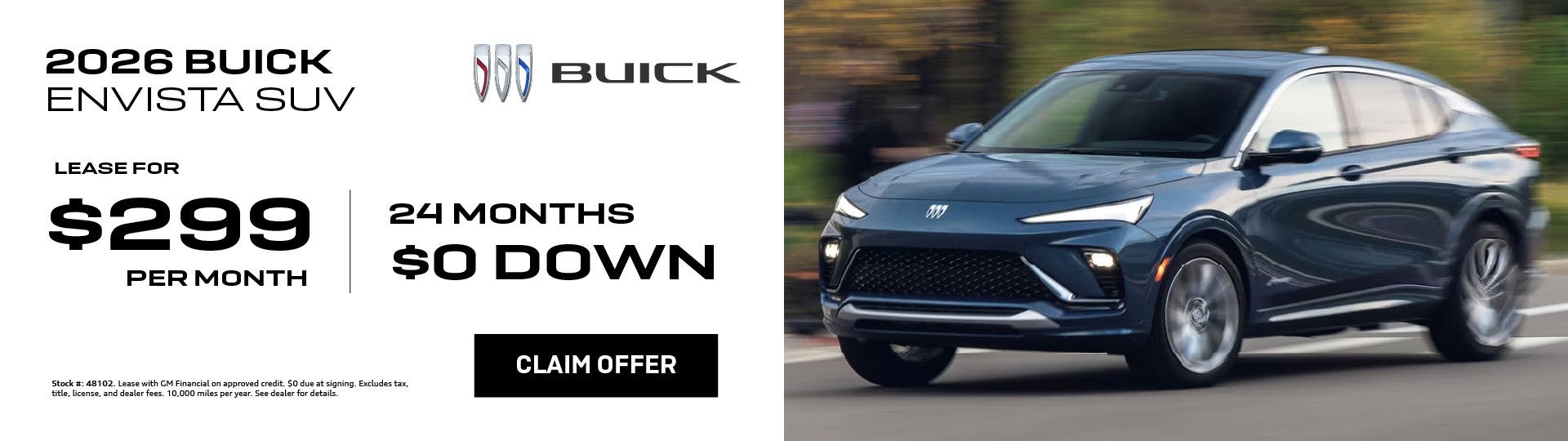 2026 Buick Envista Lease $299