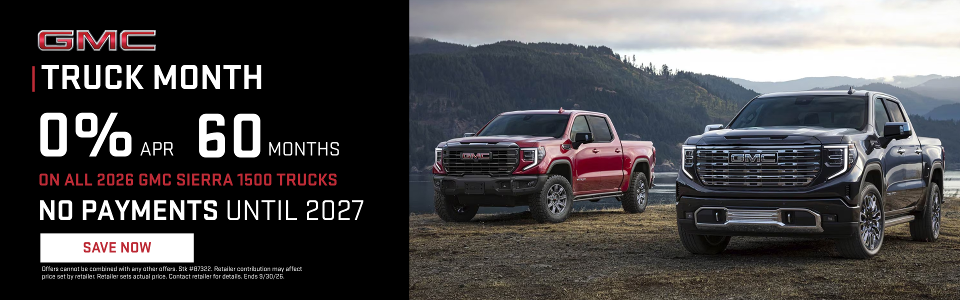 Truck Month 0% APR on GMC Sierra 1500 