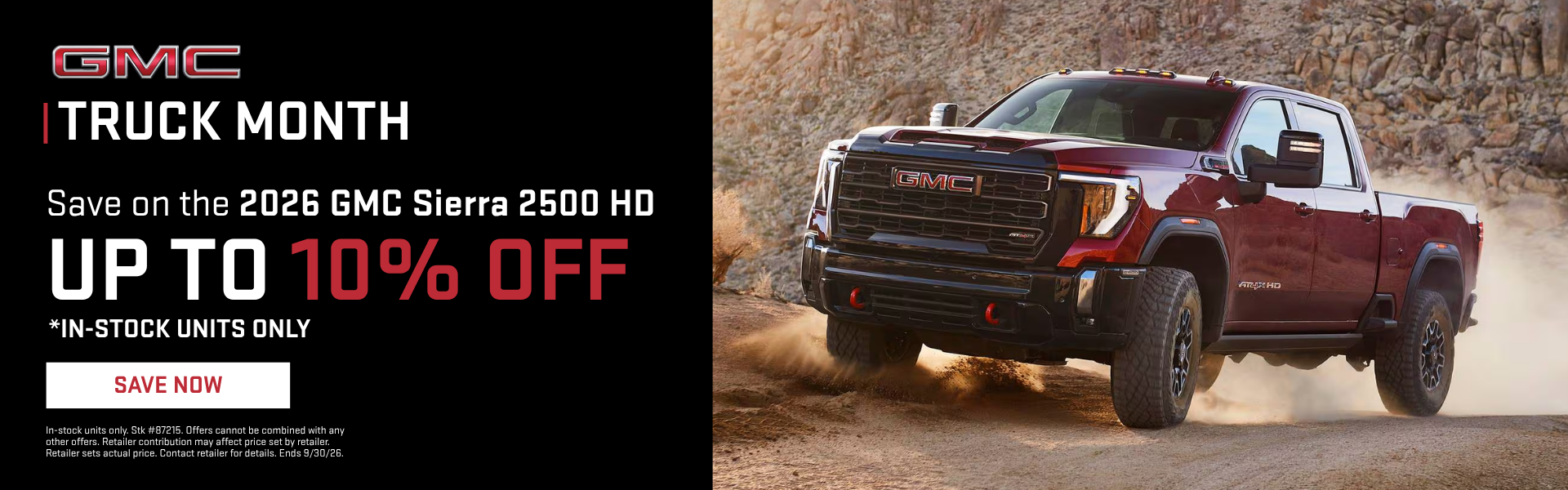 Up To10% OFF MSRP 2026 GMC Sierra 2500 HD