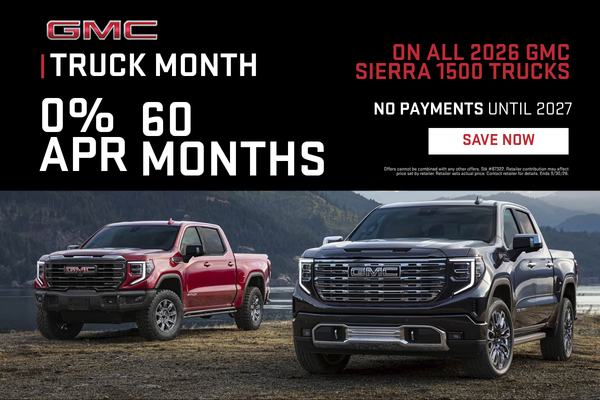 Truck Month 0% APR on GMC Sierra 1500 